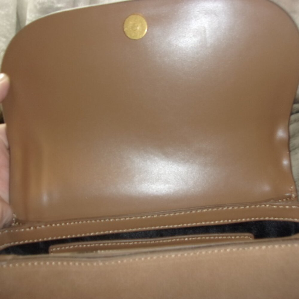 E-106 ZARA SPLIT SUEDE/LEATHER CROSSBODY BAG - Picture 7 of 14